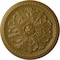 Ekena Millwork Swindon Ceiling Medallion (Fits Canopies up to 2 7/8"), Hand-Painted Gold, 16 7/8"OD x 1 1/2"P CM16SWGLS - alternate 1